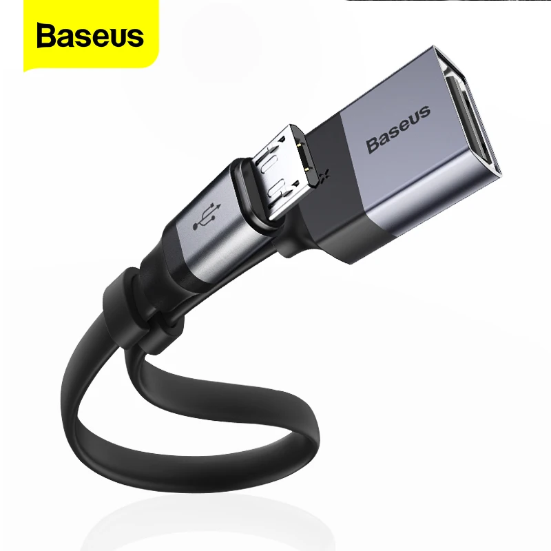 Baseus OTG микро USB кабель адаптер для Xiaomi Redmi Note Samsung Android зарядный преобразователь 2 0