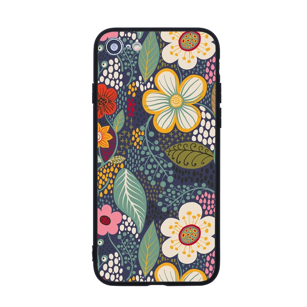 iphone 8 plus case For iPhone Secret Garden Soft TPU Border Apple iPhone Case iphone 7 cardholder cases