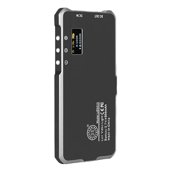 

QINGZHUANGSHIDAI Portable 180 Beads Led Video Light Built-in 4500MAh Battery Aluminum Shell Camera Photograph Fill Light