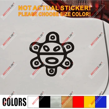 

Taino Sun symbol Decal Sticker Puerto Rico Car Vinyl pick size color no bkgrd