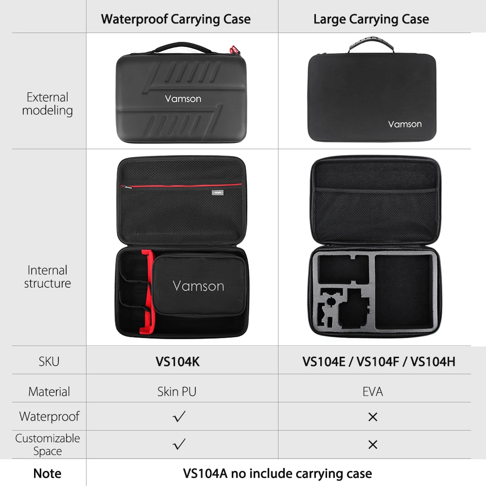 Набор аксессуаров Vamson для Gopro Eken H9R Hero 8 7 6 5 штатив селфи палки с регулируемым