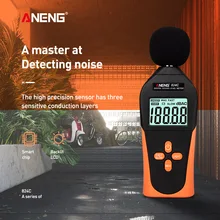 ANENG 824C цифровой измеритель шума уровня звука измеритель шума дБ метр децибел измерения 30-130DB