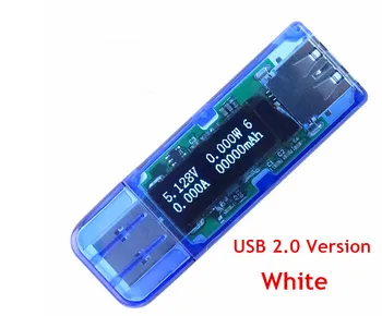 

White Font DC 4 bit 0.91" Oled Display Screen Usb Meter Detector Voltmeter Ammeter Voltage Current Power Capacity Tester