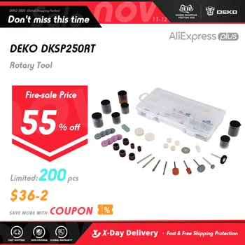 

DEKO 250 Pcs Rotary Tool Mini Drill Accessories