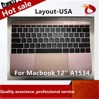 

Gold/Gray Grey/Silver/Rose Gold Colorfull Topcase Keyboard with Touchpad for Macbook 12'' A1534 US English USA 2016