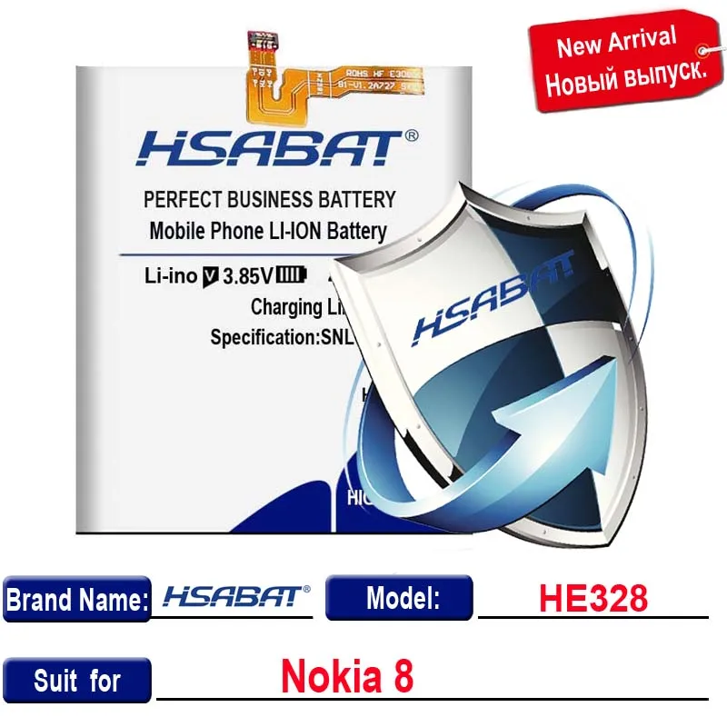 HSABAT 4250mAh HE328 аккумулятор для Nokia 8 Nokia8