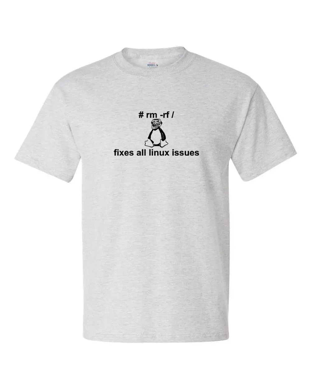 Linux 03 Face Rm -Rf/исправляет все проблемы компьютерные футболки Geek 2020 хлопковые