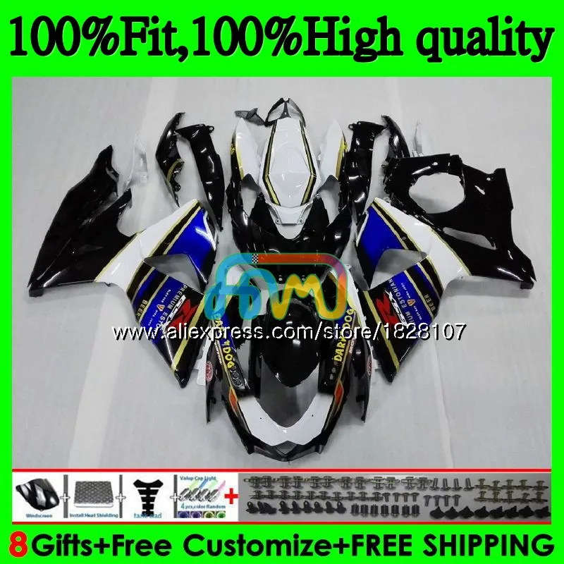 K9 для SUZUKI GSXR-1000 GSXR 1000 09, 10, 11, 12, 13, 15 и 16 44BS. 21 GSXR1000 2009 цвет синий, черный; большие размеры 2010 2011 2012 обтекатель - Цвет: No. 1