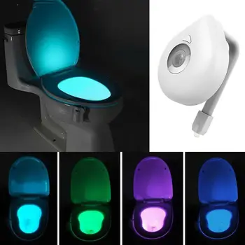 

2020 HOT Washingroom Bathroom Motion Bowl Toilet Light Activated on/Off Lights Seat Sensor Lamp Nightlight Seat Light
