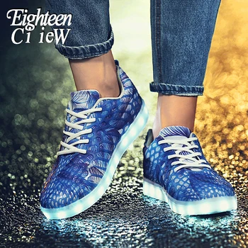 

Size 35-44 Glowing Sneakers Basket Light Up Sneakers Boy Girl Shoes Led Schoenen Casual Kid Homme Luminous Sneakers Chaussures