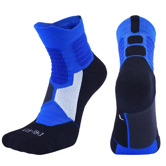 professional outdoor Sport Cycling Socks Basketball Football Soccer Running Trekking Socks Men Women Blue