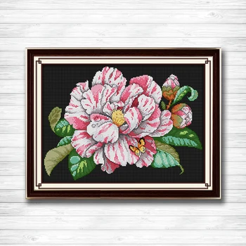 

The beatiful flower with butterfly painting 14CT 11CT counted cross stitch Needlework Set Embroidery kits chinese cross stitch