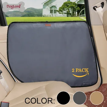

DogLemi 2pcs Pet Dog Car Door Cover Protector Waterproof 600D Oxford cloth Protection Mats Non-slip Scratch Guard for Pets dog