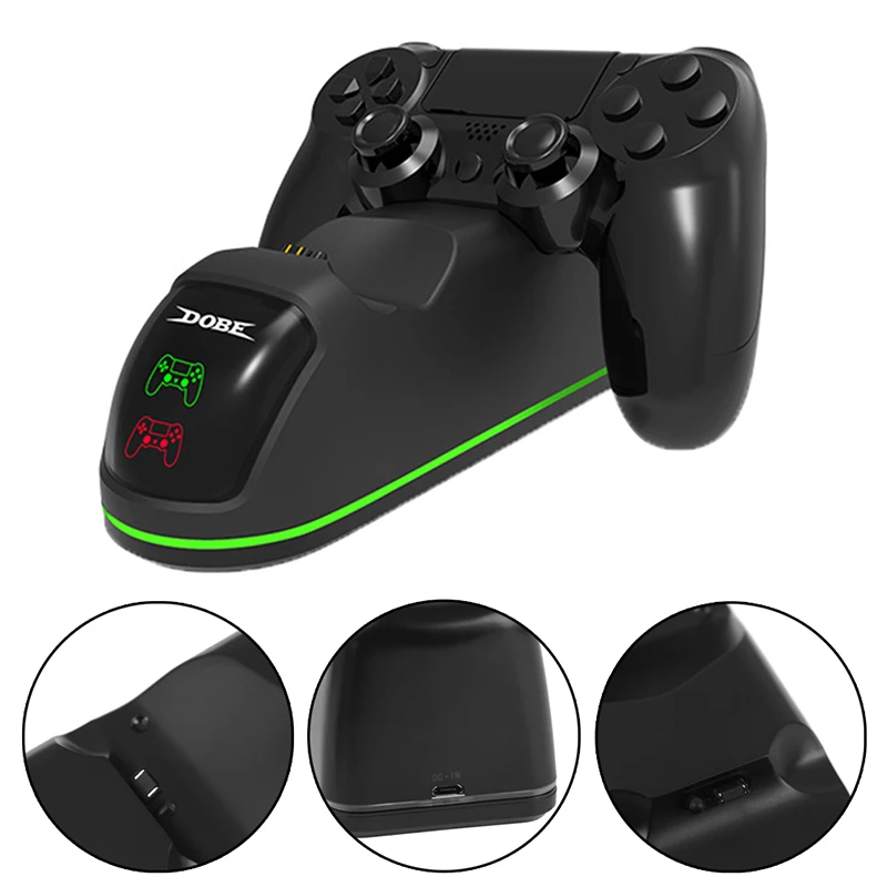 Для playstation PS4 двойной контроллер светодиодный зарядная док-станция usb зарядная подставка