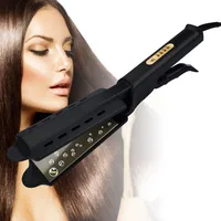 Hair Straightener Four-gear temperature adjustment Ceramic Tourmaline Ionic Flat Iron Hair Straightener For Women Widen panel 1