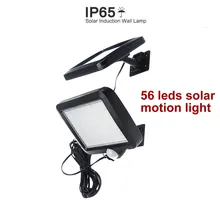 56 led Солнечный Свет раздельный монтаж pIR motion senser садовый Уличный настенный светильник для сада патио ограждение для веранды лестницы 5 м кабель Водонепроницаемый