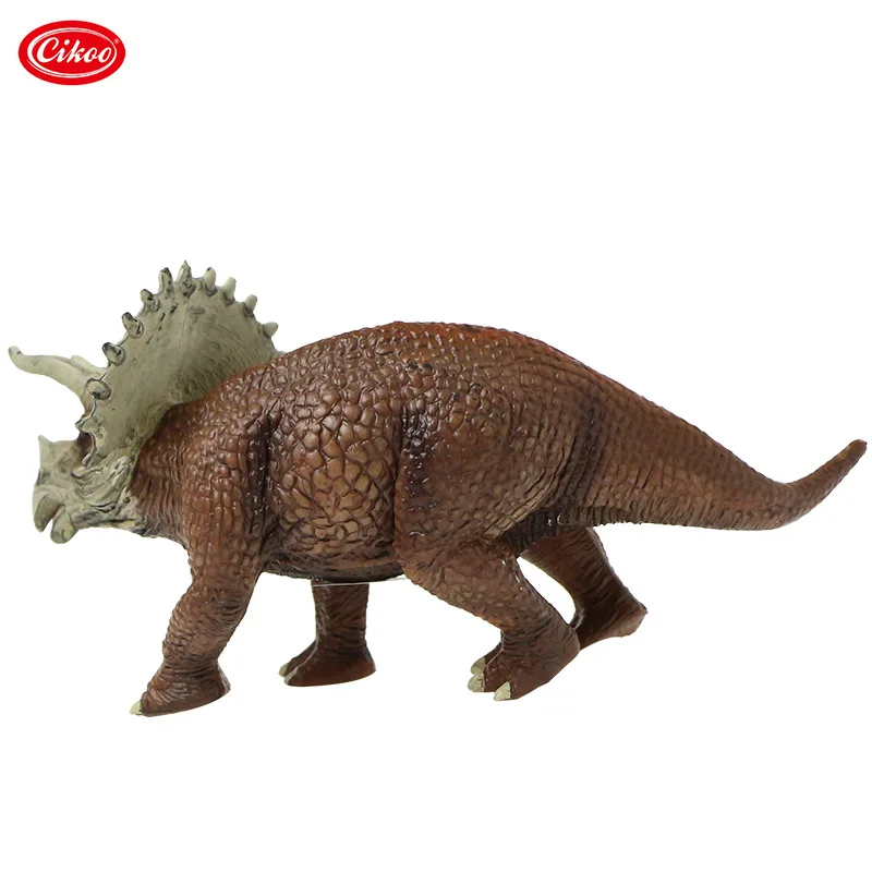 Юрская детская модель динозавр Игрушечная модель животного Трицератопс C03