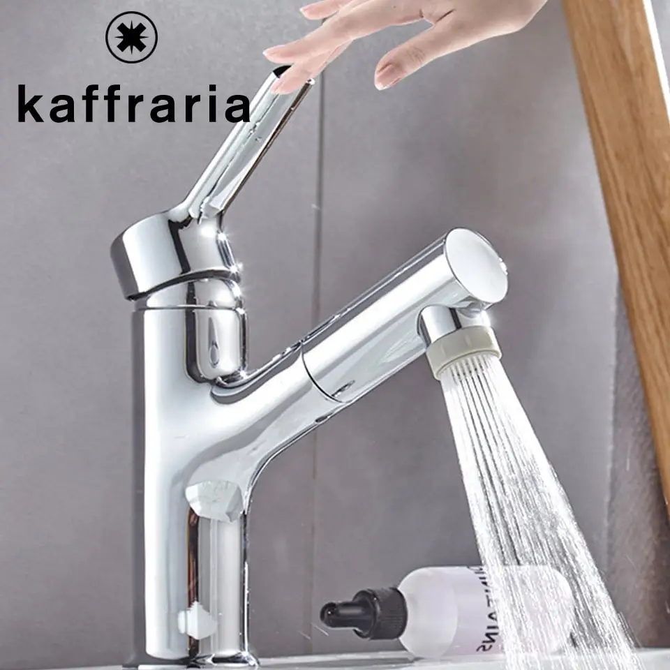 Смесители для раковины Kaffraria выдвижные краны холодной и горячей воды с