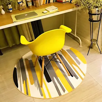 

3D Printing Children Round Door Mats Bedroom Hallway Living Room Rugs Geometric Shapes Non-slip Carpets