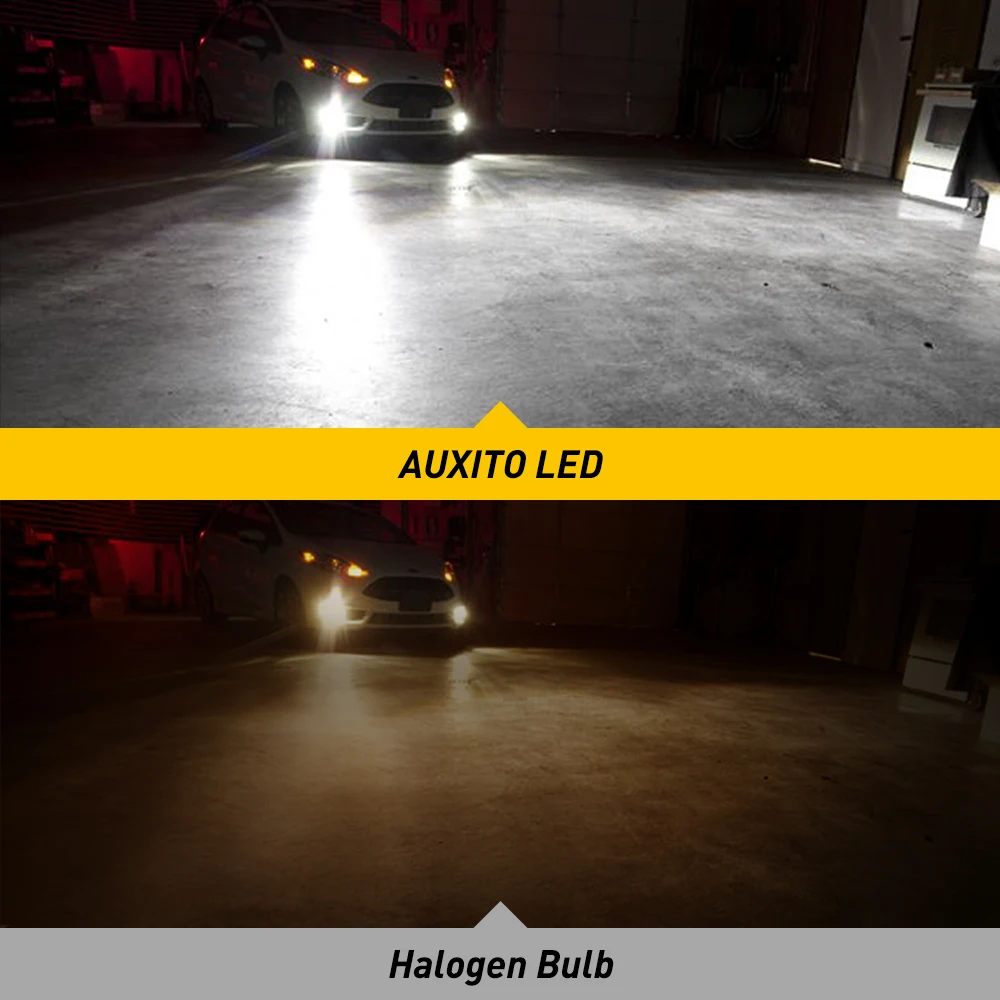 Auxito 2 pçs 9006 hb4 led luzes