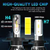 BraveWay LED Bulb for Auto Led Ice Bulb H4 H7 H11 Led Headlight 9005 9006 hb3 hb4 Headlamp 12000LM 6500K 80W 12V Car Light(LED) ► Photo 3/6