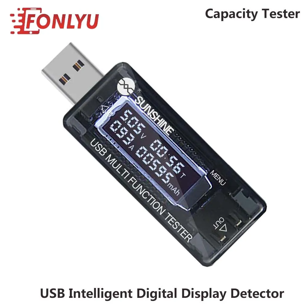 Прибор для проверки емкости зарядного устройства ЖК дисплея QC 4 0 USB зарядное