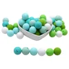 Cheap Teething Necklace Silicone Beads Food-Grade-Material BOBO.BOX Diy Baby Nursing Round aJL5obl1