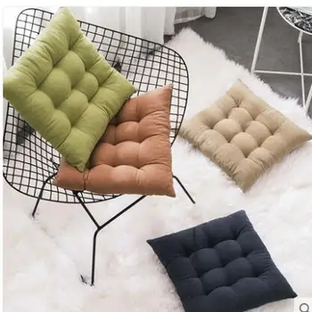 

Simple cotton and linen cushion office mat restaurant cushions household tatami mat car cushions can be machine washed