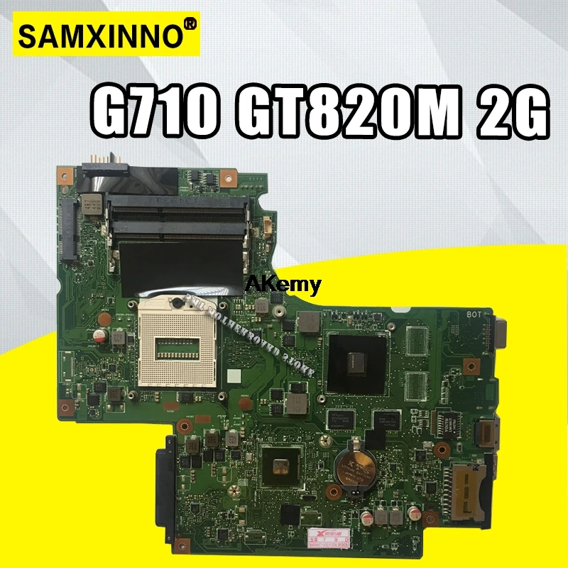 DUMB02 материнская плата REV: 2,1 Для lenovo G710 Материнская плата ноутбука G710 материнская плата чип видеокарты GT820M 2G тестовая работа