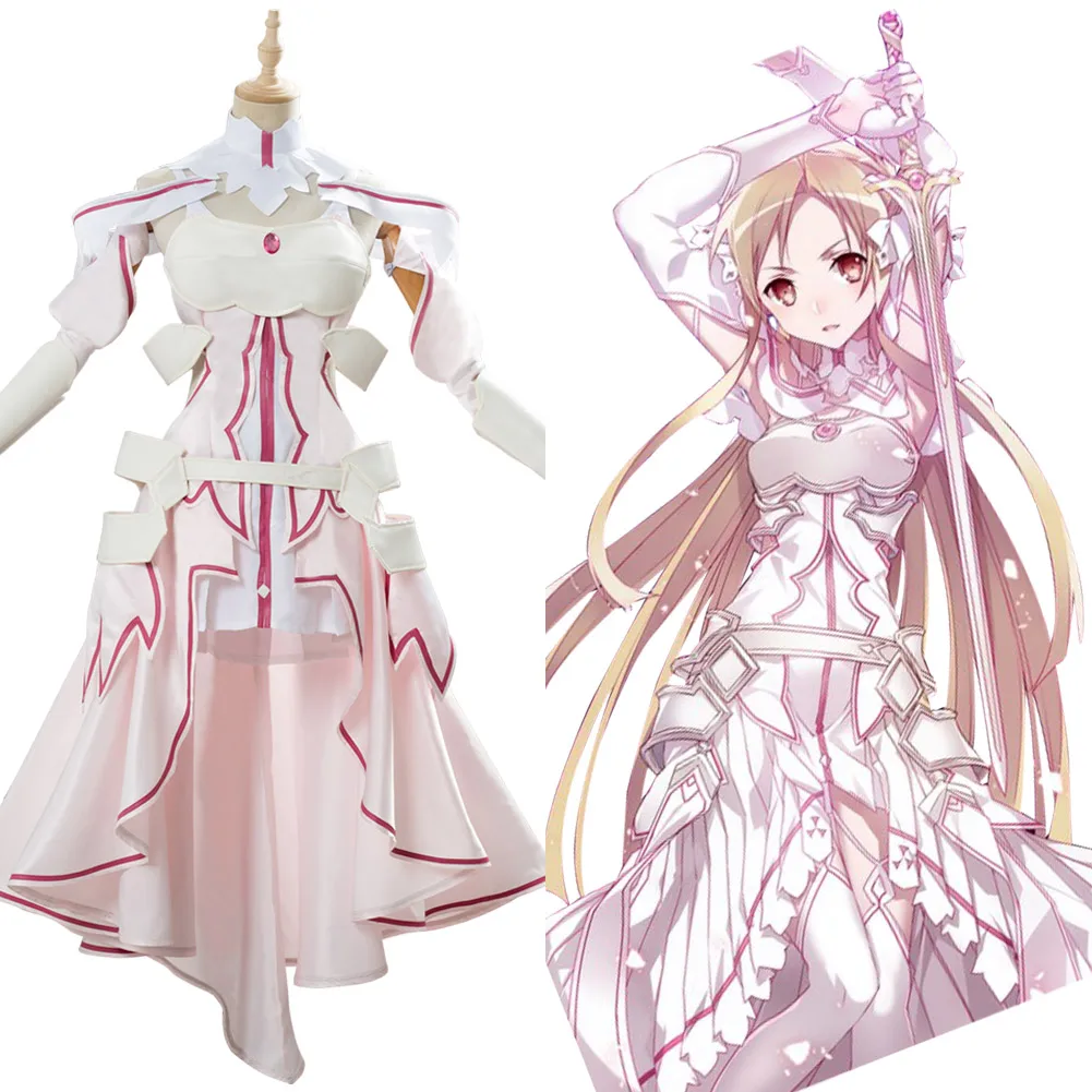Sword Art Online Yuuki Alicization Asuna Cosplay Costume Dress Uniform