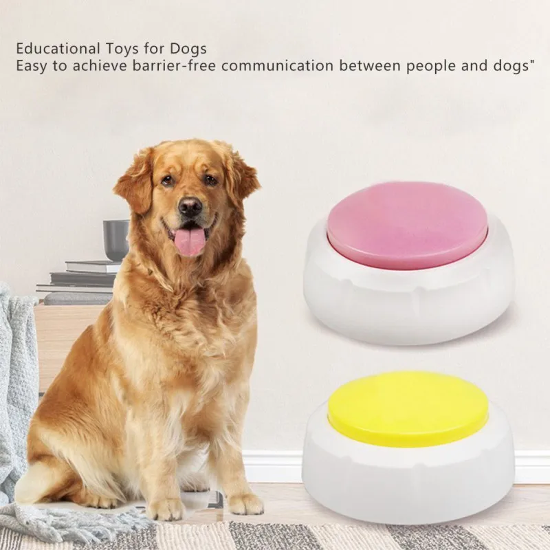 Pet Dog Speaking Vocal Button AC Can Record Toys Talk With Your Pet Dog Toy Button Home Training Practise Accessories