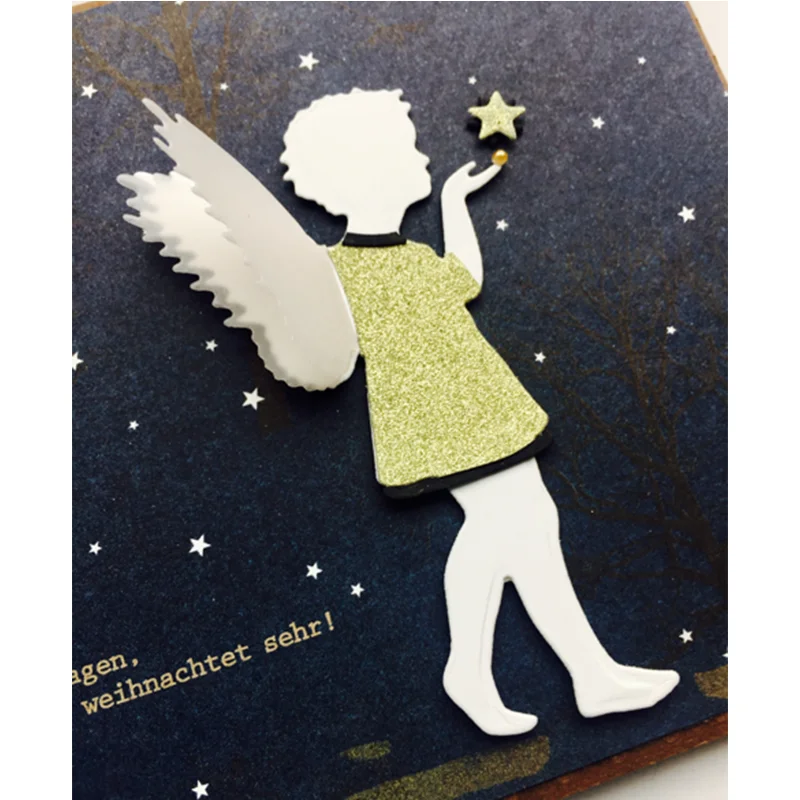 

Metal Cutting Dies Angel Stencils For DIY Scrapbooking Embossing Paper Cards Die Cuts Photo Album Making Craft