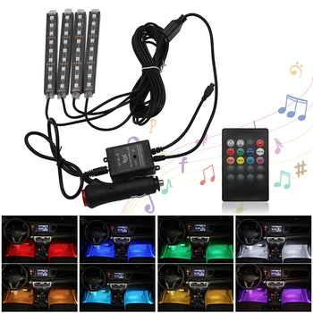 

Car Styling RGB Led Strip Light Remote Atmosphere Lamp Interior Lights For VW Polo Passat b5 b6 b7 b8 Golf 4 5 6 7 T4 T5 Touran