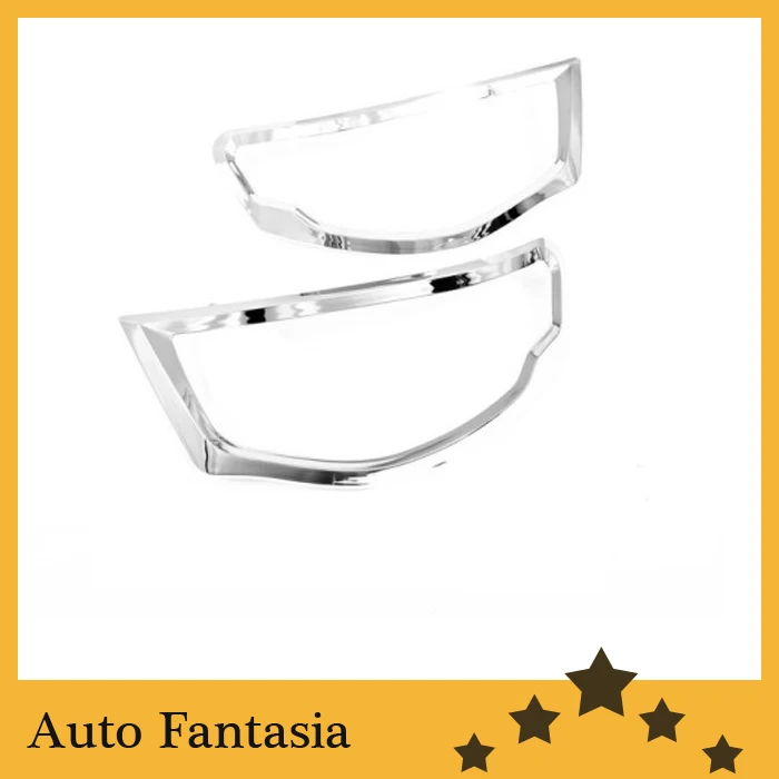 Auto Chrome Parts Chrome Copertura Della Luce Di Testa Per Mitsubishi L200 Triton-Trasporto Libero