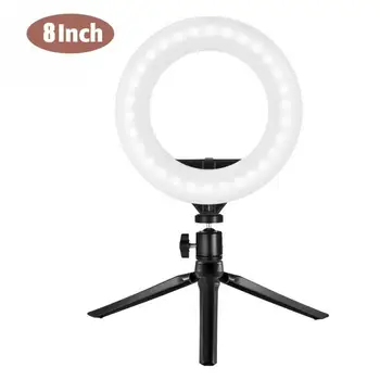 

LED Ring Light Desktop LED Ring Light With Tripod USB Powered Photography Live Broadcast Studio Vlog Lighting lamp Ring