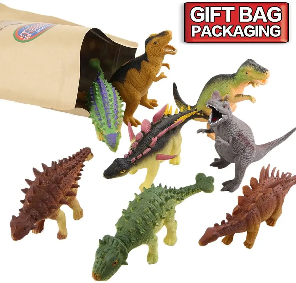 stretchy rubber dinosaurs