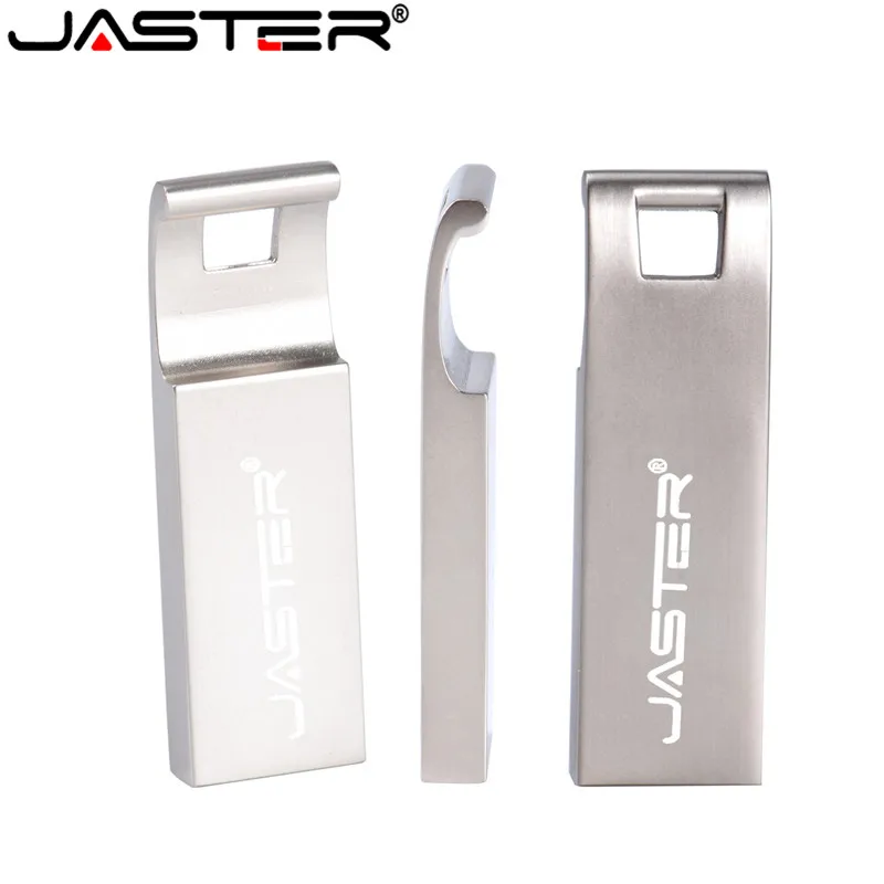 

JASTER USB 2.0 metal 64GB 32GB USB Flash Drive 16GB 4GB Pen Drive USB Stick Metal 100% Real Capacity(Over 10pcs Free logo)