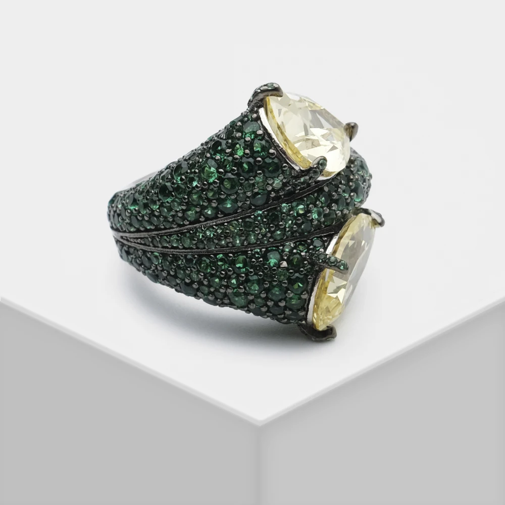 

Amorita boutique Irregular color matching design fashion ring