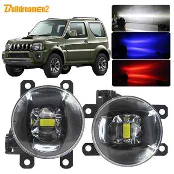 

Buildreamen2 For Suzuki Jimny FJ 1998-2014 Car 4000LM LED Fog Light Lens Devil Eye DRL Daytime Running Lamp H11 12V 2 Pieces