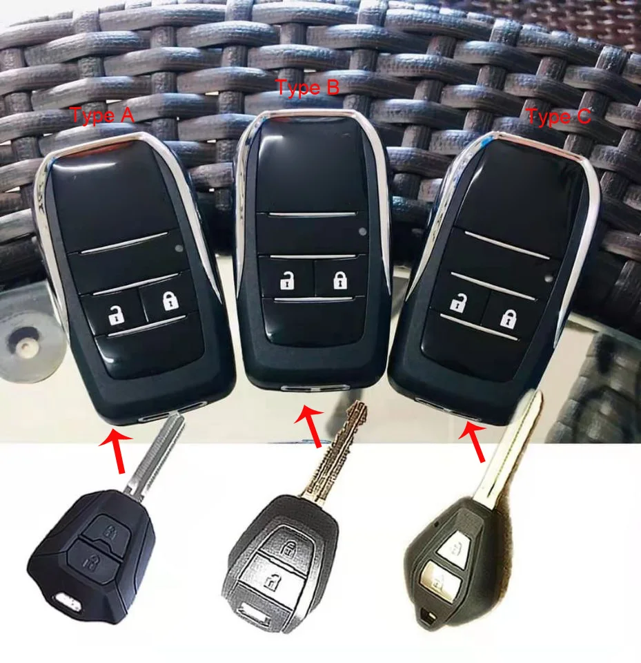 2 Buttons Modified Flip Folding Remote key Shell  for Isuzu D-Max Blank Fob Key Case Blanks