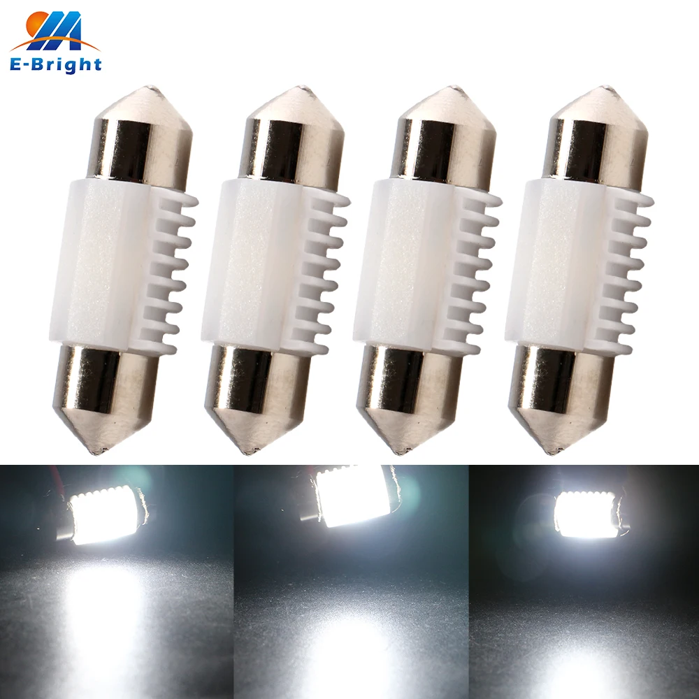 4X C5W Canbus Led 31 мм 36 мм/39 мм/41 Festoon 3030 2 SMD Керамика ПВХ светодиодные лампы купол сторона