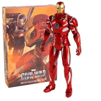 

Light Iron MAN Figure MK46 Avengers Marvel Collection Model Toys for Children Action Figure Gift