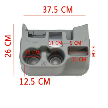 

Universal Car Seat for Gap Storage Box Phone Grey Cup Holder For DODGE for RAM ADD-ON 1500/2500/3500 2003-2012 Car accessories