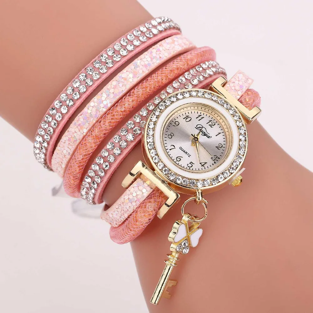 Relogio Feminino часы Роскошные куранты кожаный браслет с алмазами женские наручные часы Роскошные модные женские кварцевые часы в подарок