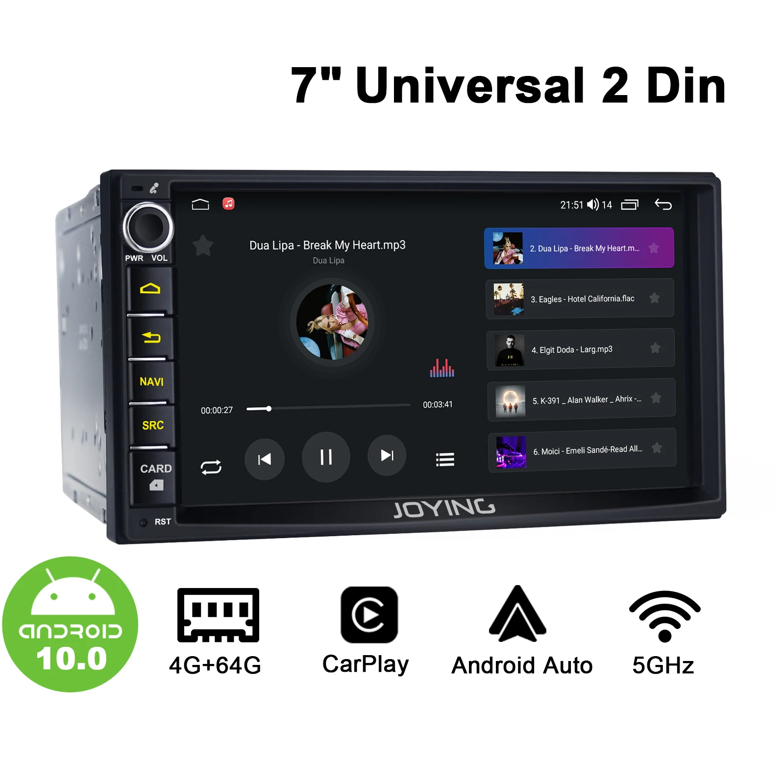 

Radio Tape Recorder 2 din Android Head Unit 7” Universal Car Multimedia Player Autoradio Android Auto Carplay New User Interface