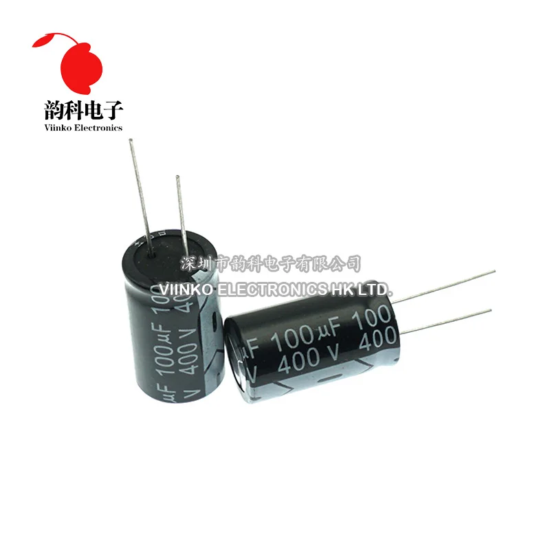 5pcs 400V 100 мкФ 18*30 мм специальные внутренние подкладки для Алюминий электролитический конденсатор с алюминиевой крышкой, 18X30 мм