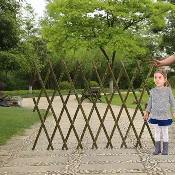 

Expanding Fence Barrier Bamboo Picket Garden Fence For Courtyard Backyard Home