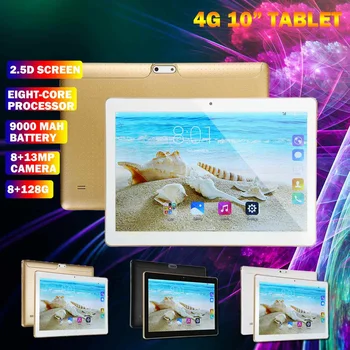 

8+128GB 9000mAh 10.1 inch HD Tablet PC Dual Camers/Sims OCta Cores 4G/3G Call Tab GPS WIFI bluetooth 4.0 Pad android 8.0 tab