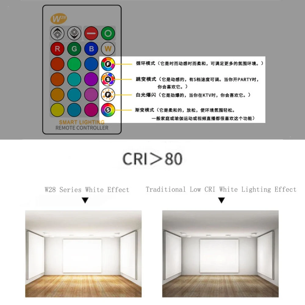  E27 3/5/10W 16Colors Changing Magic LED Bulb RGB AC85-265V+ White Remote Smart Light lamp Dimmable  - 4000170309237