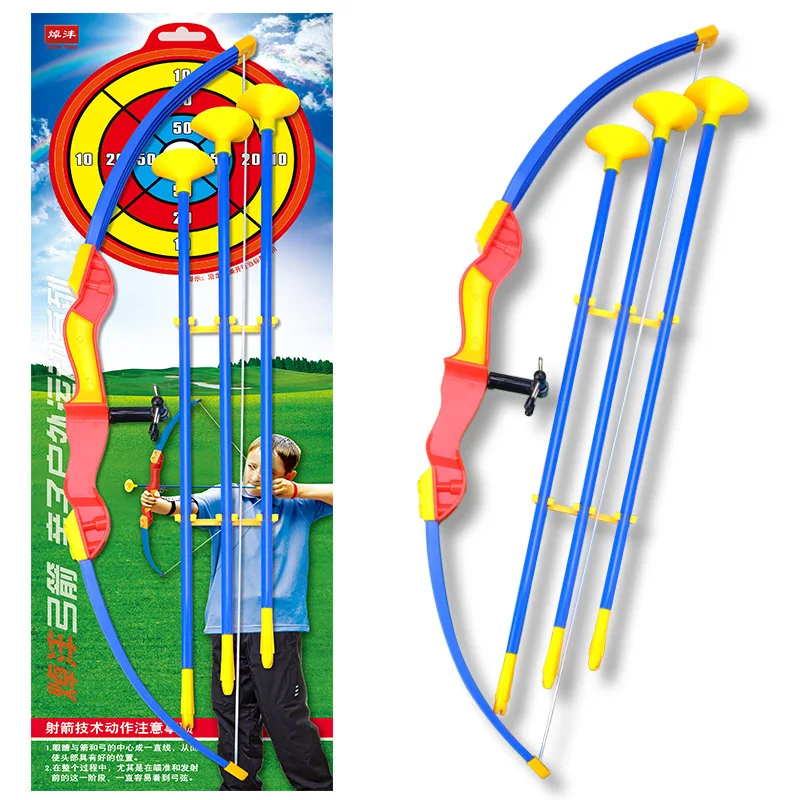Children Bow And Arrow Toy Crossbow Stall Plastic Toy Soft Projectile Eva Bullet Boy Toy